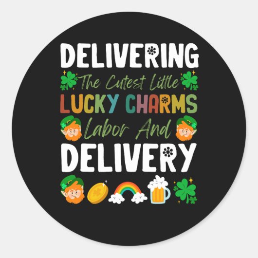 Die Niedliche, kleine Glückssträhne und die Arbeit Runder Aufkleber (Vorderseite)