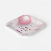 Die Niedliche Königin Little Miss Onederful 1. Geb Pappteller (Gewinkelt)