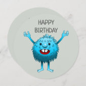 Die niedliche Kreatur Einladung (Vorne/Hinten)