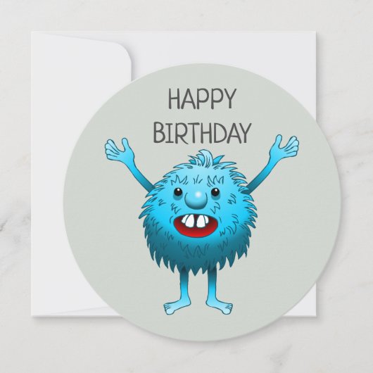 Die niedliche Kreatur Einladung (Vorderseite)