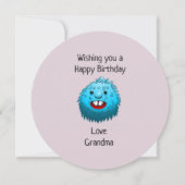 Die niedliche Kreatur Einladung (Rückseite)