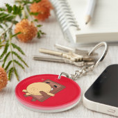 Die Niedliche Liebe von Hug Pancake und Choco Vale Schlüsselanhänger (Vorderseite rechts)