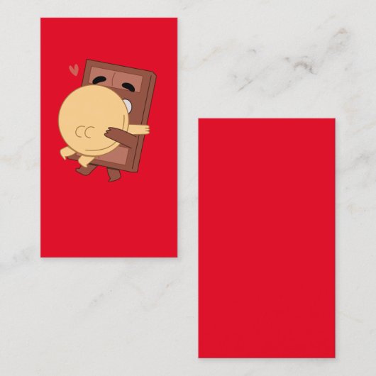 Die Niedliche Liebe von Hug Pancake und Choco Vale Visitenkarte (Vorne/Hinten)