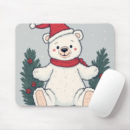 Die Niedliche Mouse Pad der Weihnachtsbären Mousepad (Mit Mouse)