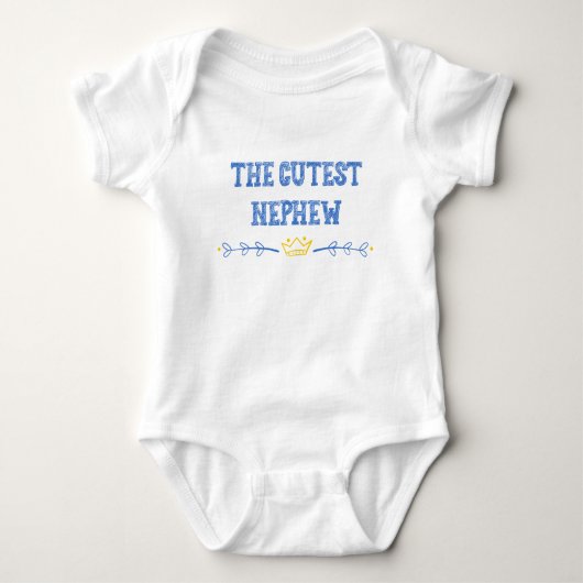 Die niedliche Neffe Baby Blue Tante Geschenk Baby Strampler (Vorderseite)