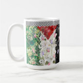 Die Niedliche palästinensische Tasse mit Blumenkar (Links)