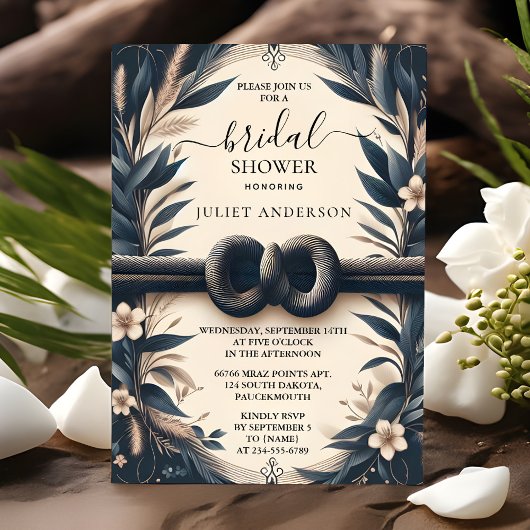 Die Niedliche Seile, die wir knüpfen, verbindet da Einladung