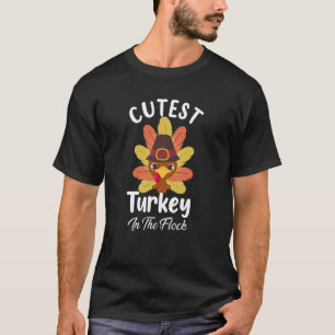 Die niedliche Türkei in der Flock Kleinkind Girls  T-Shirt