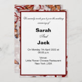 Die niedliche und hübsche Karteneinladung Einladung (Vorne/Hinten)