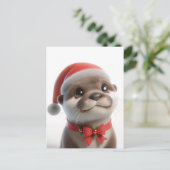 Die Niedliche Weihnachtsfeier Postkarte (Stehend Vorderseite)