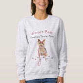 Die niedliche Yorkshire Terrier Mama Sweatshirt (Vorderseite)