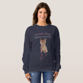 Die niedliche Yorkshire Terrier Mama Sweatshirt (Vorne ganz)