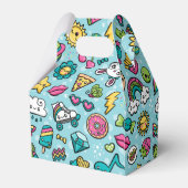 Die Niedlichen Doodles bevorzugen die Kisten Geschenkschachtel (Rückseite)