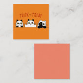 die niedlichen Halloween-Kätzchen Mitteilungskarte (Vorne/Hinten)