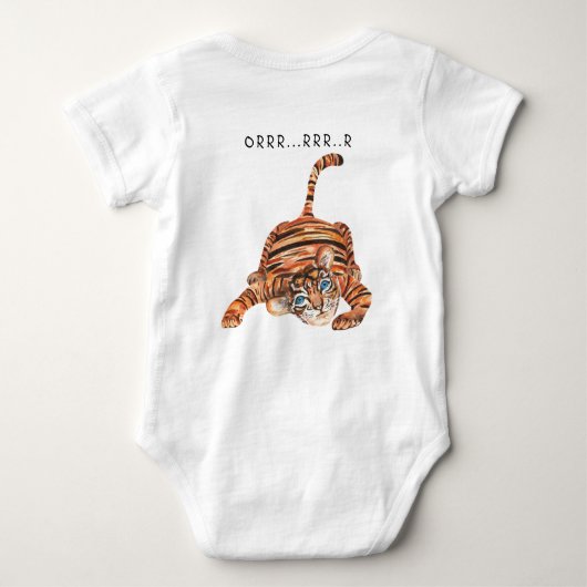 Die niedlichen, kleinen Tigerbläschen der Wasserfa Baby Strampler (Rückseite)