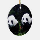 Die niedlichen Panda-Paare Keramik Ornament (Rechts)