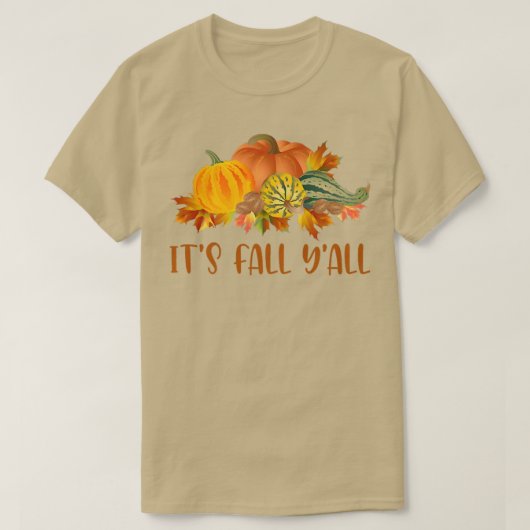 Die Niedlichen Pumpkins im Herbst stürzen T-Shirt (Design vorne)