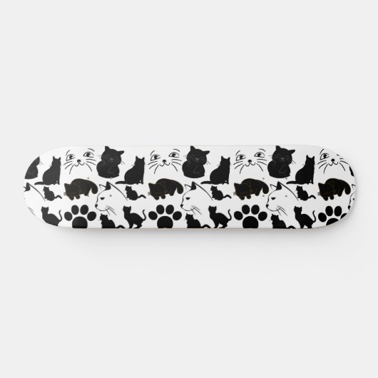 DIE Niedlichen SCHWARZKATZPATTER Skateboard (Horizontal)