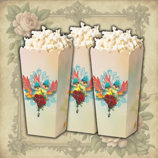 Die niedlichen Vögel guten Spaßes. Geschenkschachtel