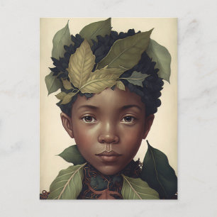 Die Niedlichen Waldelfen Vintag Postkarte