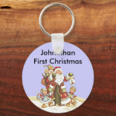 Die Niedlichen Weihnachtskids des Babys Schlüsselanhänger (Vorderseite)