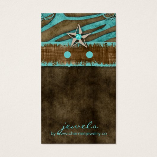 Die Niedlichen Zebra-Star-Schmuckstücke "Earring D (Vorderseite)