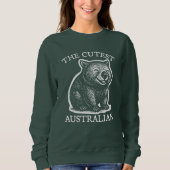 Die Niedlichste australische Wombat Sweatshirt (Vorderseite)