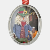 DIE NIEDLICHSTE SKAREKROW-ORNANATION SILBERNES ORNAMENT (Links)