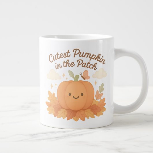 Die Niedlichsten Pumpketten im Patch Fall Design V Jumbo-Tasse (Rechts)