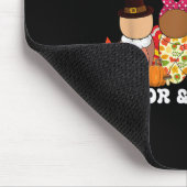 Die Niedlichsten Truthühner glücklich über die Ern Mousepad (Ecke)