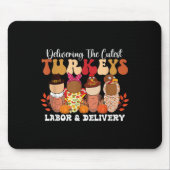 Die Niedlichsten Truthühner glücklich über die Ern Mousepad (Vorne)