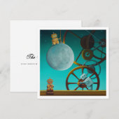 Die Night Shift Moon Roboter - Mini Print (Vorne/Hinten)