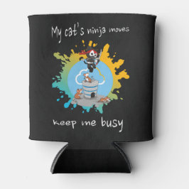 Die Ninja-Züge meiner Katze behielt mich beschäfti Dosenkühler
