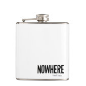 Die Nirgendwo-Reise-Flasche Flachmann (Vorderseite)