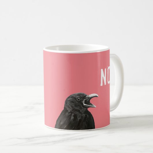 Die No Crow Coffee Tasse (VorderseiteRechts)