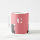 Die No Crow Coffee Tasse (Vorderseite Links)