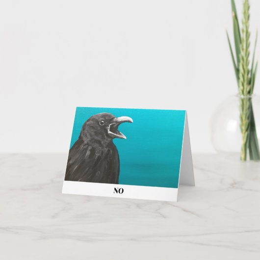 Die No Crow-Notenkarte Karte (Vorderseite)