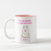 Die No Drama Llama Zwei-Tone-Tasse Zweifarbige Tasse (Links)