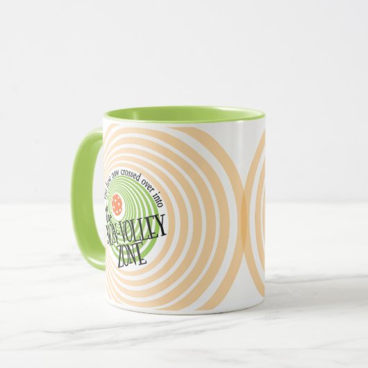 Die No-Volley-Zone Tasse (Vorderseite Links)