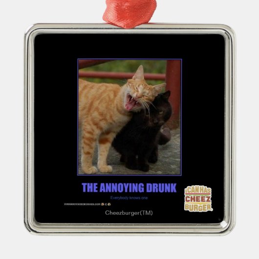 Die noblen Betrunken Ornament Aus Metall (Vorne)