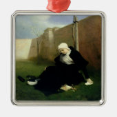 Die Nonne im Kloster-Garten, 1869 Silbernes Ornament (Vorne)