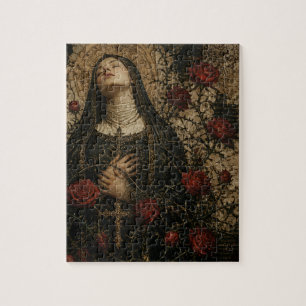 Die Nonne und die roten Rosen Puzzle