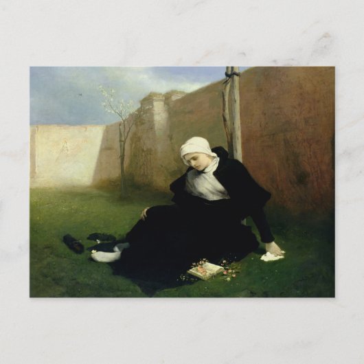 Die Nonnen im Klostergarten, 1869 Postkarte (Vorderseite)