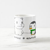 Die Nord- und Südpol-Tasse Kaffeetasse (Mittel)
