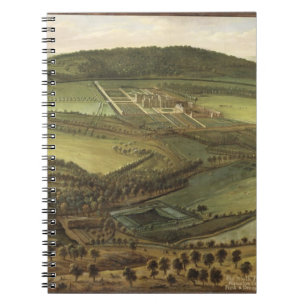 Die Nordaussicht des Hampton Court, c.1699 (Öl O Notizblock