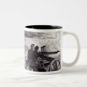 Die Nordenfeldt Gewehre bei Aldershott Zweifarbige Tasse