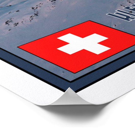 Die Nordfront des Eigers Poster (Ecke)