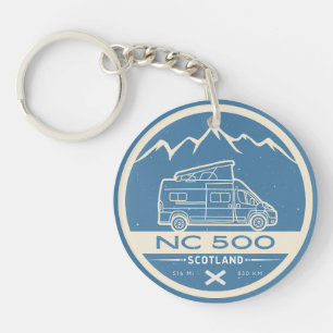 Die Nordküste 500 auf Carvan nc 500 Geschenke Schlüsselanhänger