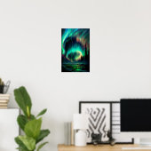 Die Nordlichter, Aurora Borealis, Alaska Poster (Heimbüro)