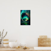 Die Nordlichter, Aurora Borealis, Alaska Poster (Küche)